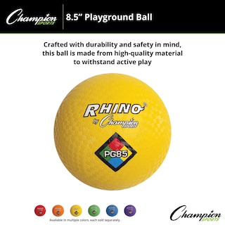 Foto 6 | Foto 6 | Pelota Playground Champion Sports Rhino 8,5 Cm, Color Amarillo - Venta Internacional.