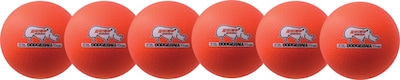 Foto 1 | Foto 1 | Set De 6 Pieles De Rinoceronte Dodgeball Champion Sports, Color Naranja Neón - Venta Internacional.