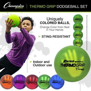 Foto 5 | Foto 5 | Set De 6 Pieles De Rinoceronte Premium De Dodgeball Champion Sports - Venta Internacional.