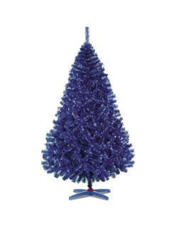 Foto 1 | Foto 1 | Árbol de Navidad Pino Monarca de Lujo Azul Metálico de 190cm