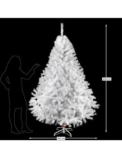 Foto 3 | Foto 3 | Árbol Navidad Naviplastic Pino Canadiense Blanco No7 220 cm