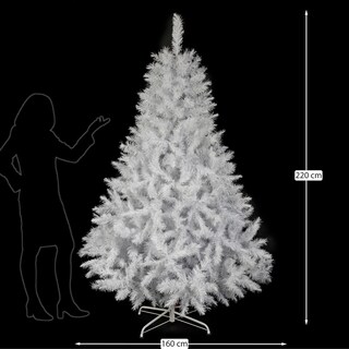 Foto 3 | Foto 3 | Árbol de Navidad Pino Bávaro de Lujo Blanco No. 7 de 220cCm