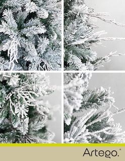 Foto 3 | Foto 3 | Árbol de Navidad Nevado Artego Norway Spruce color Verde 220 CM con Ramas Secas
