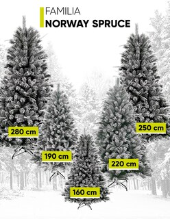 Foto 8 | Foto 8 | Árbol de Navidad Nevado Artego Norway Spruce color Verde 220 CM con Ramas Secas