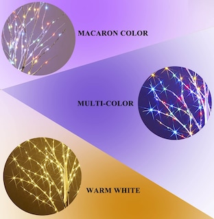 Foto 3 | Foto 3 | Hairui De Abedul Iluminado Con 200 Litros, Multicolor Y Blanco Cálido - Venta Internacional.