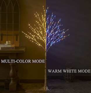 Foto 3 | Foto 3 | Hairui De Abedul Preiluminado Con 255 Litros, Multicolor Y Blanco Cálido - Venta Internacional.