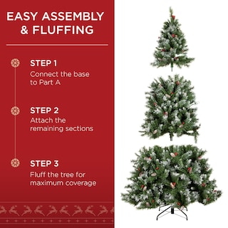 Foto 4 | Foto 4 | Árbol De Navidad Best Choice Products De 6 Pies Con 818 Puntas - Venta Internacional.