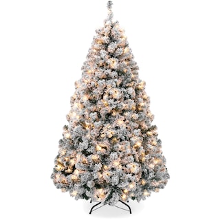 Foto 1 | Foto 1 | Árbol De Navidad Best Choice Products De 6 Pies Cubierto De Nieve Con Luces - Venta Internacional.