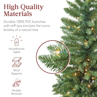 Foto 3 | Foto 3 | Lápiz Preiluminado Christmas Tree Best Choice Products De 9 Pies Con Tapa - Venta Internacional.