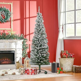 Foto 2 | Foto 2 | Árbol De Navidad Homcom Cubierto De Nieve De 6 Pies De Alto Con 492 Puntas - Venta Internacional.