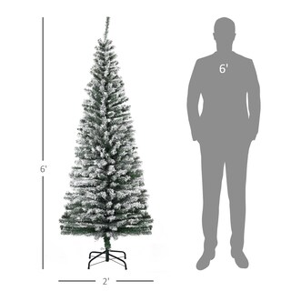 Foto 5 | Foto 5 | Árbol De Navidad Homcom Cubierto De Nieve De 6 Pies De Alto Con 492 Puntas - Venta Internacional.