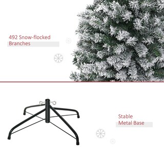 Foto 7 | Foto 7 | Árbol De Navidad Homcom Cubierto De Nieve De 6 Pies De Alto Con 492 Puntas - Venta Internacional.