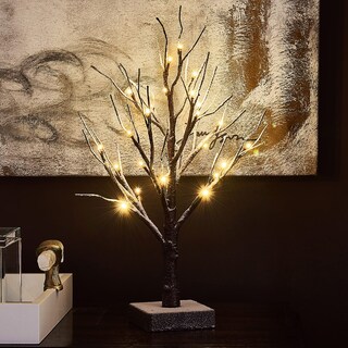 Foto 5 | Foto 5 | Árbol De Navidad Fudios Iluminado Con Nieve, 45 Cm, Con Temporizador, 24 Led - Venta Internacional.