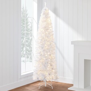Foto 1 | Foto 1 | Árbol De Navidad Best Choice Products, Preiluminado, 7,5 Pies, Blanco - Venta Internacional.