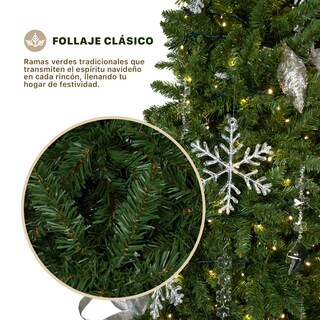 Foto 2 | Foto 2 | Árbol De Navidad Esquimal Pino Tipo Lápiz 2.20m Verde Olivo