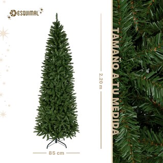 Foto 5 | Foto 5 | Árbol De Navidad Esquimal Pino Tipo Lápiz 2.20m Verde Olivo