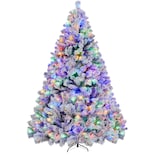 Árbol De Navidad Yaheetech, Madera De Abeto Preiluminado, 2,3 M, Con 550 Luces Led - Venta Internacional.
