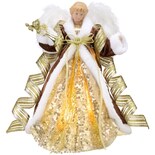 Decoración Para Árbol De Navidad Valery Madelyn Con Forma De Ángel Iluminado, 30 Cm - Venta Internacional.