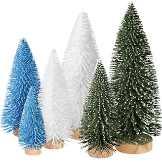 Foto 1 | Foto 1 | Miniárboles Kpx Para Decoración Navideña, 6 Unidades Con 4 Tamaños (25 Cm A 10 Cm) - Venta Internacional.