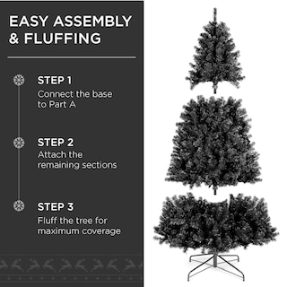 Foto 4 | Foto 4 | Árbol De Navidad Best Choice Products Negro-Venta Internacional