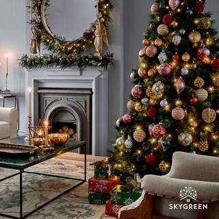 Foto 5 | Foto 5 | Árbol De Navidad Artificial 1.80 M + 250 Serie Luces Led 23m