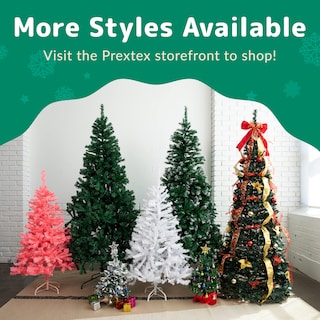 Foto 7 | Foto 7 | Mini Árbol de Navidad Prextex Flocado en Nieve con Luces y Adornos 58 cm - Venta Internacional