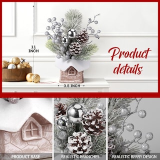 Foto 3 | Foto 3 | Árbol de Navidad Kpx Artificial para Mesa con Adornos - Venta Internacional