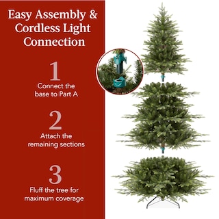 Foto 4 | Foto 4 | Árbol De Navidad Best Choice Products Aspen De 9 Pies Con 3.088 Puntas - Venta Internacional.