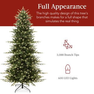 Foto 5 | Foto 5 | Árbol De Navidad Best Choice Products Aspen De 9 Pies Con 3.088 Puntas - Venta Internacional.