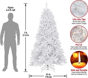Foto 3 | Foto 3 | Árbol De Navidad, National Tree Company, North Valley Spruce, 7 Pies - Venta Internacional.