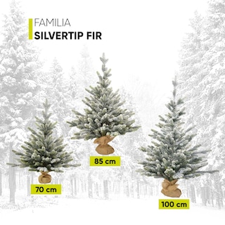 Foto 6 | Foto 6 | Árboles De Navidad Set De 3 Piezas (70-85-100cm) Silvertip Fir Ramas Premium Material Polietileno (pe) Con Base De Morral