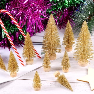 Foto 6 | Foto 6 | Mini Árbol de Navidad Artificial Satinior Sisal Snow 60 Unidades - Venta Internacional