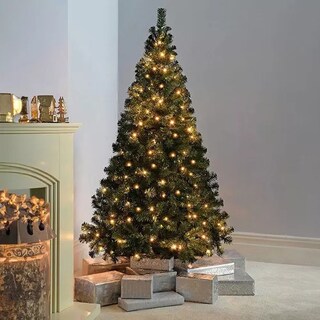 Foto 3 | Foto 3 | Árbol de Navidad Artificial Verde Frondoso de 1.80 m con 750 Ramas Incluye 300 Luces Cálidas