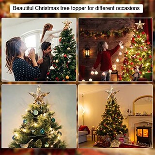 Foto 2 | Foto 2 | Decoración Para Árbol De Navidad Brightown Iluminada Con Pentagrama 3d De 20 Cm - Venta Internacional.