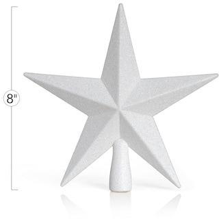 Foto 6 | Foto 6 | Adorno Para Árbol, Estrella Con Purpurina, 20 Cm, Decoración Navideña - Venta Internacional.