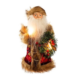 Foto 2 | Foto 2 | Decoración Para Árbol De Navidad De Kurt Adler Con Papá Noel, 25 Cm, Color Burdeos - Venta Internacional.