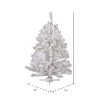 Foto 3 | Foto 3 | Árbol De Navidad Vickerman Crystal, Abeto Blanco, 60 Cm, Sin Iluminación - Venta Internacional.