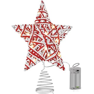 Foto 1 | Foto 1 | Adorno Navideño De Ratán Ornativity, Rojo Y Blanco, Con Form - Venta Internacional.