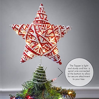 Foto 3 | Foto 3 | Adorno Navideño De Ratán Ornativity, Rojo Y Blanco, Con Form - Venta Internacional.