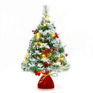 Foto 1 | Foto 1 | Árbol De Navidad Sunnyglade Con Estampado De Nieve, 55 Cm, 30 Luces - Venta Internacional.