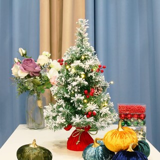 Foto 3 | Foto 3 | Árbol De Navidad Sunnyglade Con Estampado De Nieve, 55 Cm, 30 Luces - Venta Internacional.