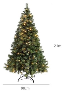Foto 3 | Foto 3 | Árbol De Navidad Artificial Frondoso Con Luces De 1.80m Con 800 Ramas Color Verde Incluye 400 Luces Cálidas