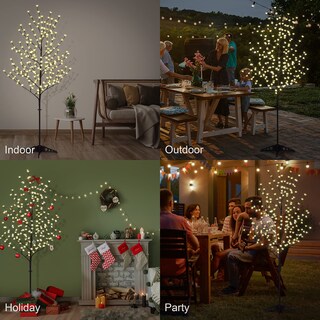 Foto 3 | Foto 3 | Árbol De Cerezo En Flor Con Iluminación Led Lightshare De 4 Pies, 5 Pies, 6 Pies - Venta Internacional.