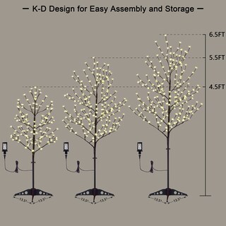 Foto 4 | Foto 4 | Árbol De Cerezo En Flor Con Iluminación Led Lightshare De 4 Pies, 5 Pies, 6 Pies - Venta Internacional.