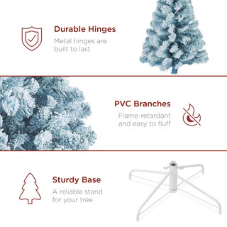 Foto 6 | Foto 6 | Árbol De Navidad Best Choice Products, Preiluminado, Azul Hielo, 6 Pies - Venta Internacional.