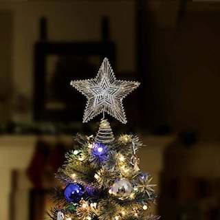 Foto 3 | Foto 3 | Adorno Navideño Con Purpurina Para Árbol De Estrellas De Bel - Venta Internacional.
