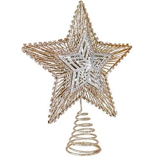 Foto 4 | Foto 4 | Adorno Navideño Con Purpurina Para Árbol De Estrellas De Bel - Venta Internacional.