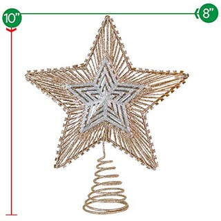 Foto 5 | Foto 5 | Adorno Navideño Con Purpurina Para Árbol De Estrellas De Bel - Venta Internacional.