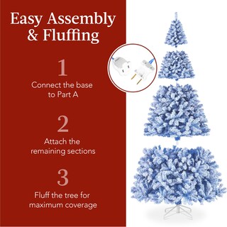 Foto 4 | Foto 4 | Árbol De Navidad Best Choice Products, Azul Preiluminado, 9 Pies Con 900 Luces - Venta Internacional.