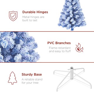 Foto 6 | Foto 6 | Árbol De Navidad Best Choice Products, Azul Preiluminado, 9 Pies Con 900 Luces - Venta Internacional.